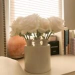 White Ceramic Tulip Vase - Modern Home Decor for Tables, Shelves & Gifts - Image 3