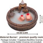 Capybara Backflow Incense Burner - Waterfall Smoke Effect for Yoga & Meditation - Image 2