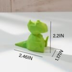 Dinosaur Glasses Holder Set - 4 Colorful Resin Organizers for Nightstands & Desks - Image 2
