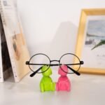 Dinosaur Glasses Holder Set - 4 Colorful Resin Organizers for Nightstands & Desks - Image 4